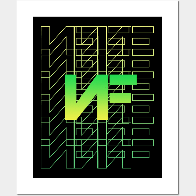 nf logo green Wall Art by bambangbuta